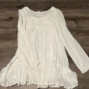 white mini dress